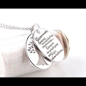 Serenity prayer necklace